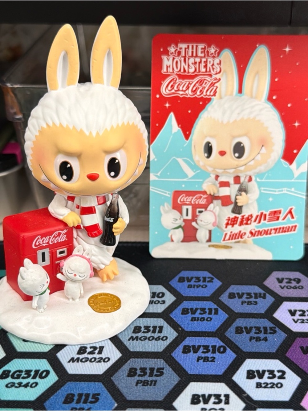 Coca Cola Little Snowman Labubu Figure